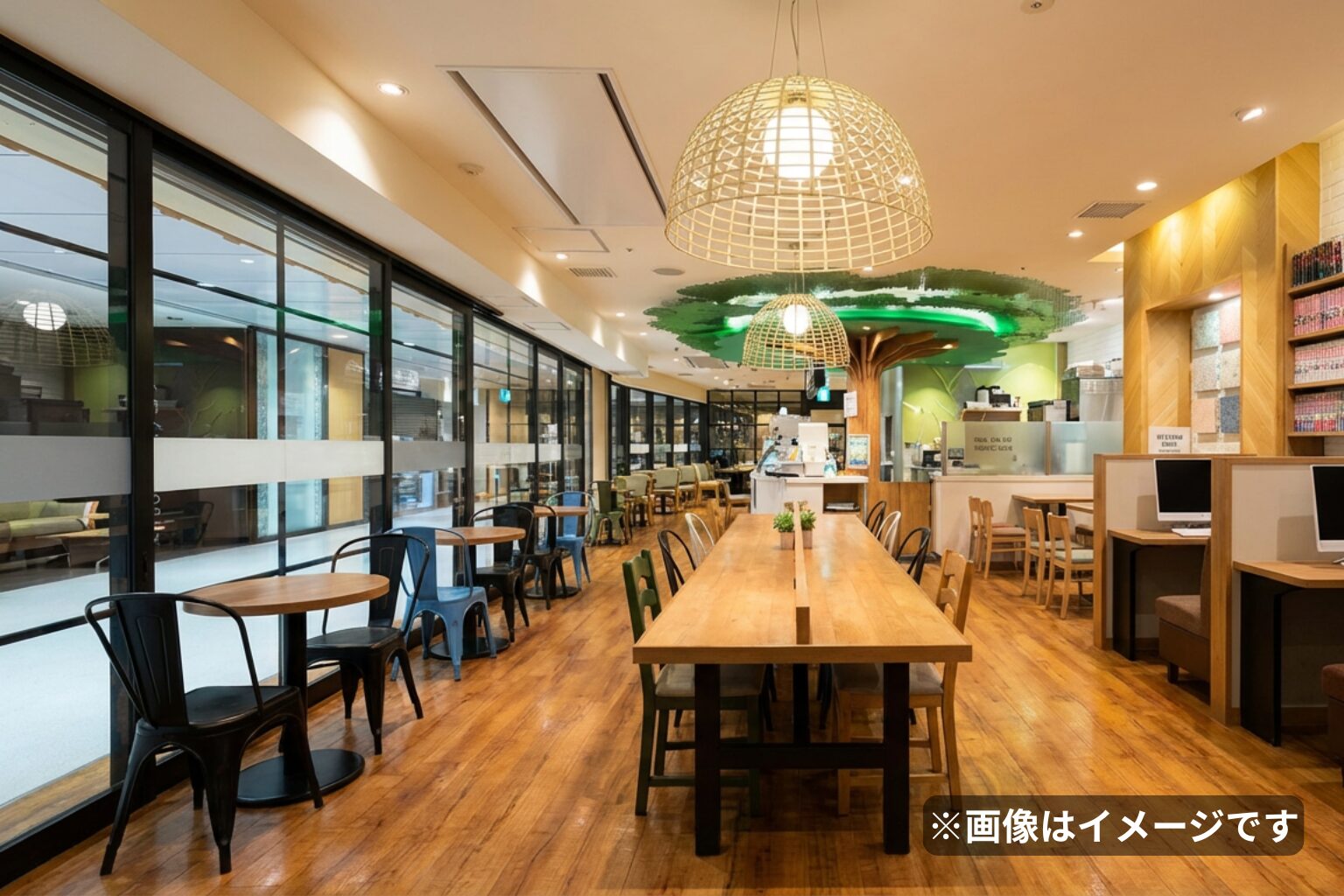 仙台駅構内のカフェイメージ(※画像はイメージです)