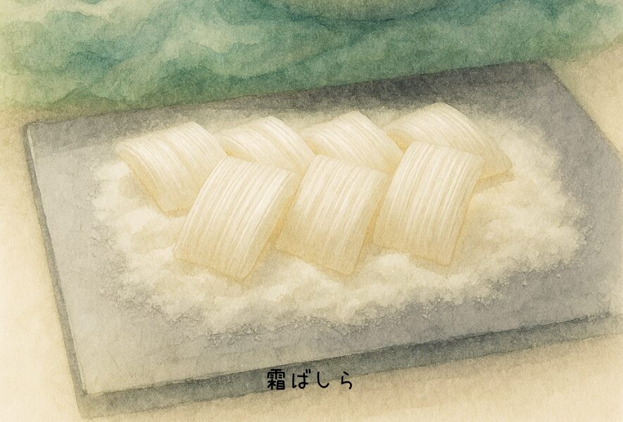 霜ばしら 雪の結晶のように儚い飴を缶入りで