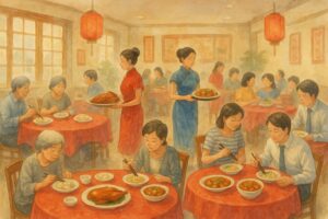 若林区・六丁の目エリアの郊外型中華「チャイニーズレストラン 北竜」の外観イメージ