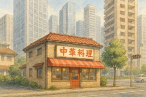 長町エリアの老舗町中華「中国料理 楓林(フウリン)」の外観イメージ