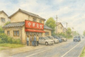 泉区・北高森エリアの町中華「中華飯店 萬福」の外観イメージ