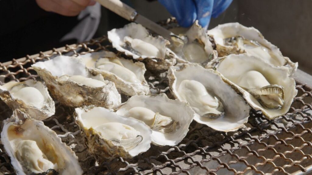 みちのく伊達政宗歴史館敷地内にある松島かき小屋MATSUの外観（宮城県観光戦略課提供）