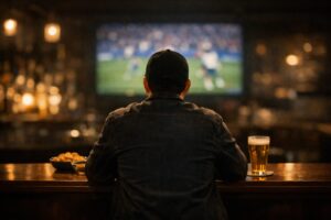 カウンター席がある仙台のスポーツバーのイメージ