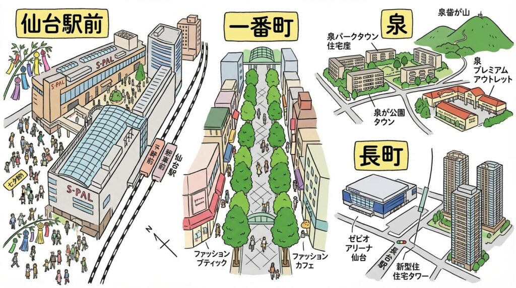 仙台のマクドナルドをイメージした写真