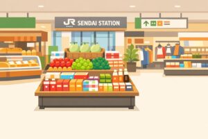 仙台駅・エスパル仙台のバレンタインフェア売り場イメージ