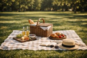 仙台の公園でピクニックを楽しむイメージ