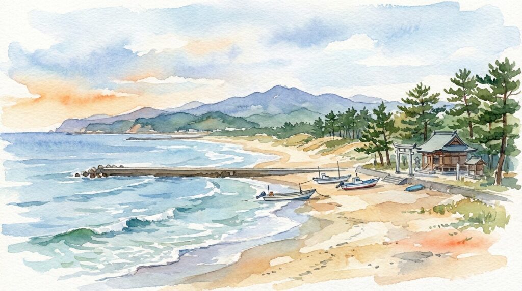 亘理の海沿いイメージ