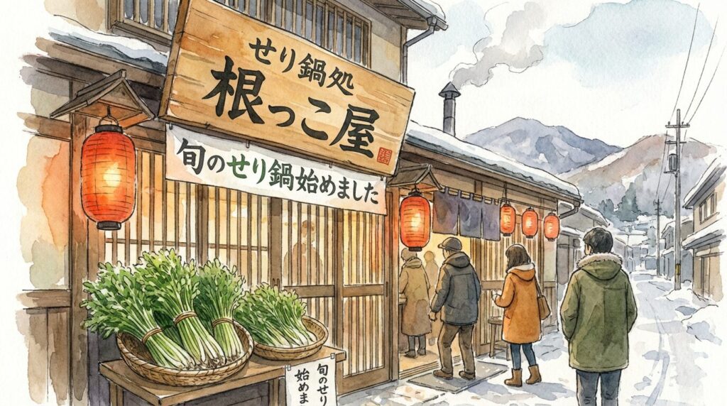 仙台駅周辺で楽しめるせり鍋店のイメージ