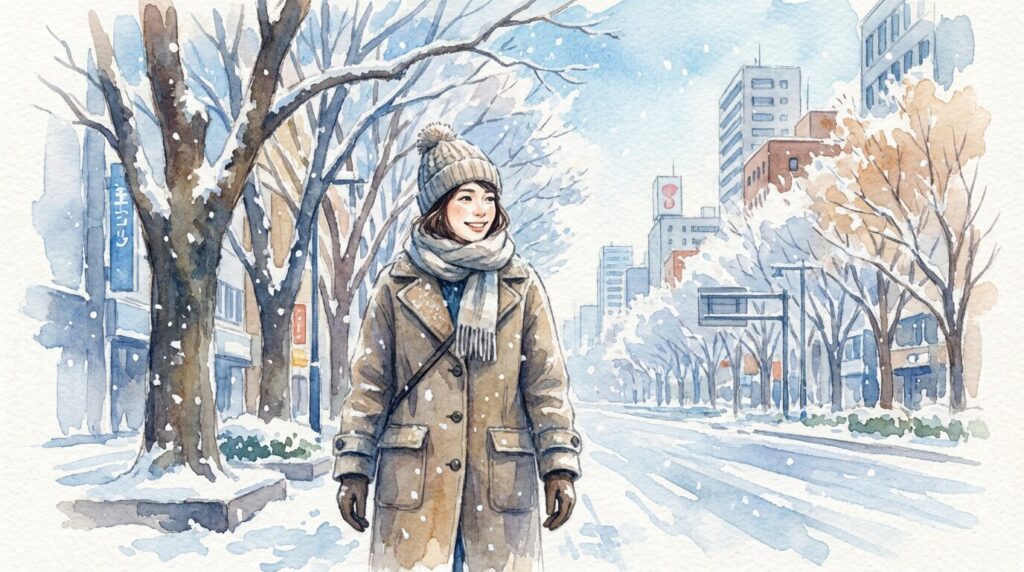 仙台の街歩き・海沿い・山側での服装イメージ