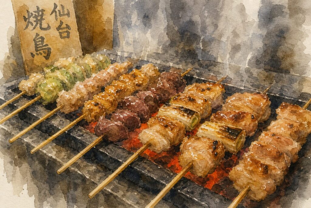 仙台で焼鳥を楽しむイメージ