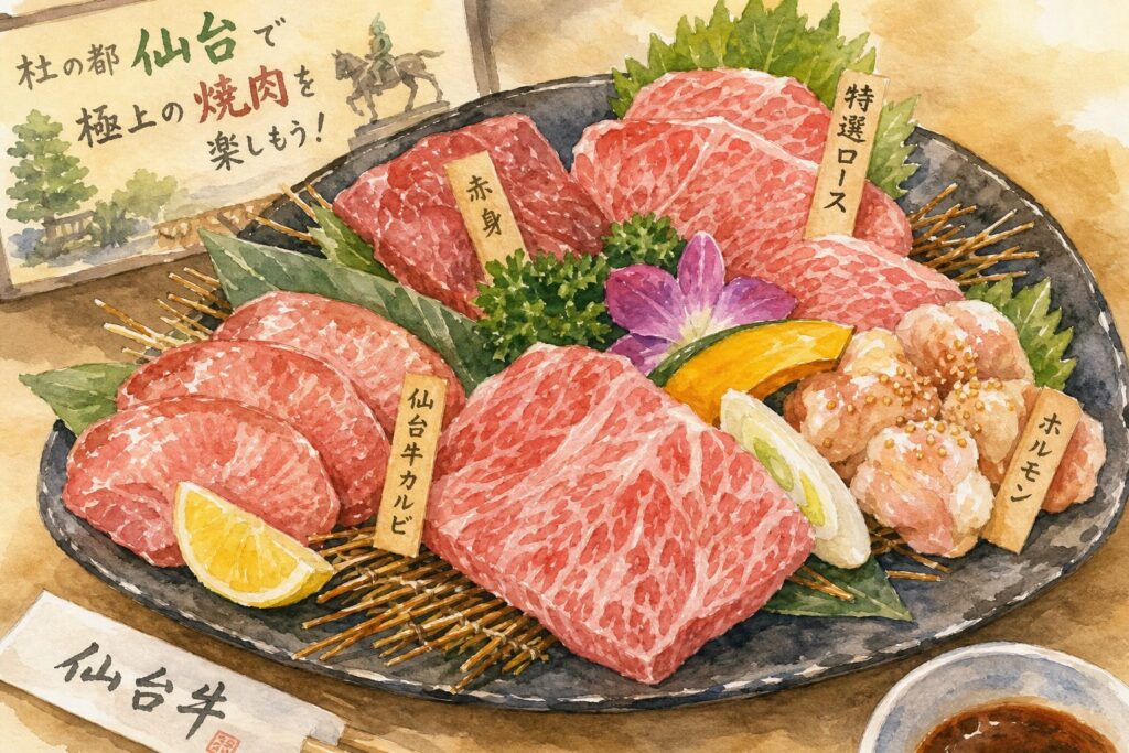 仙台で焼肉店を選ぶイメージ