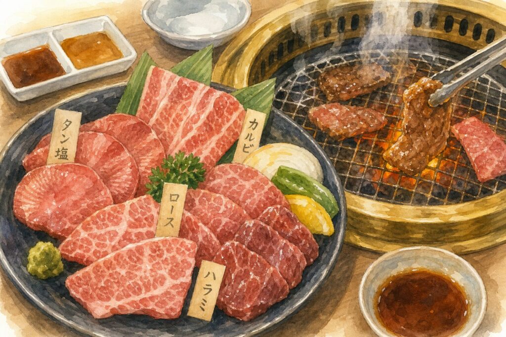 仙台の焼肉おすすめ店を目的別に紹介するイメージ