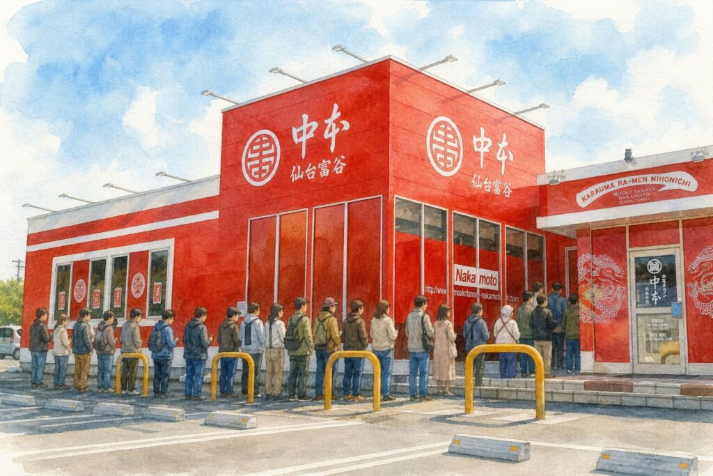 蒙古タンメン中本 仙台富谷店の外観