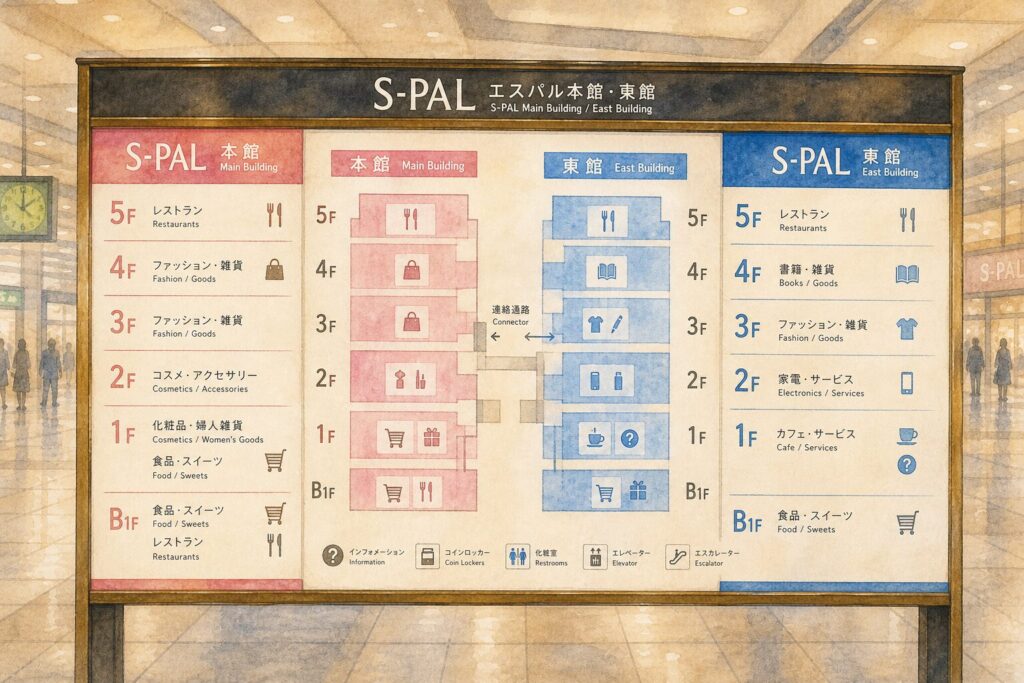 仙台駅ナカでランチを選ぶ人のイメージ
