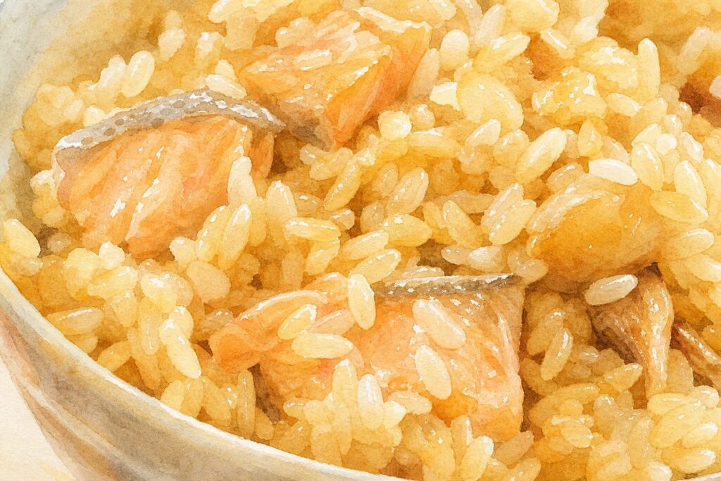 鮭といくらを使った宮城の郷土料理・はらこ飯のイメージ