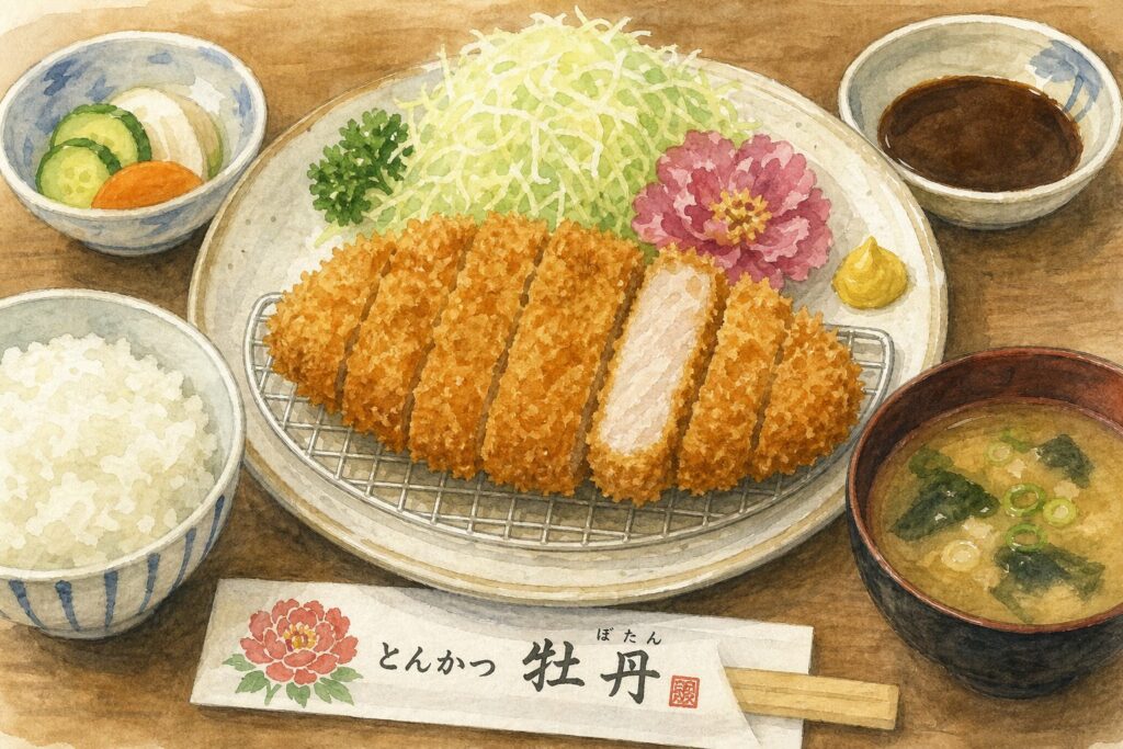 とんかつ牡丹で初めて注文するメニュー選びのイメージ
