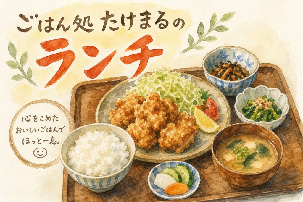 ごはん処たけまるで初めて注文するときのおすすめメニュー選び
