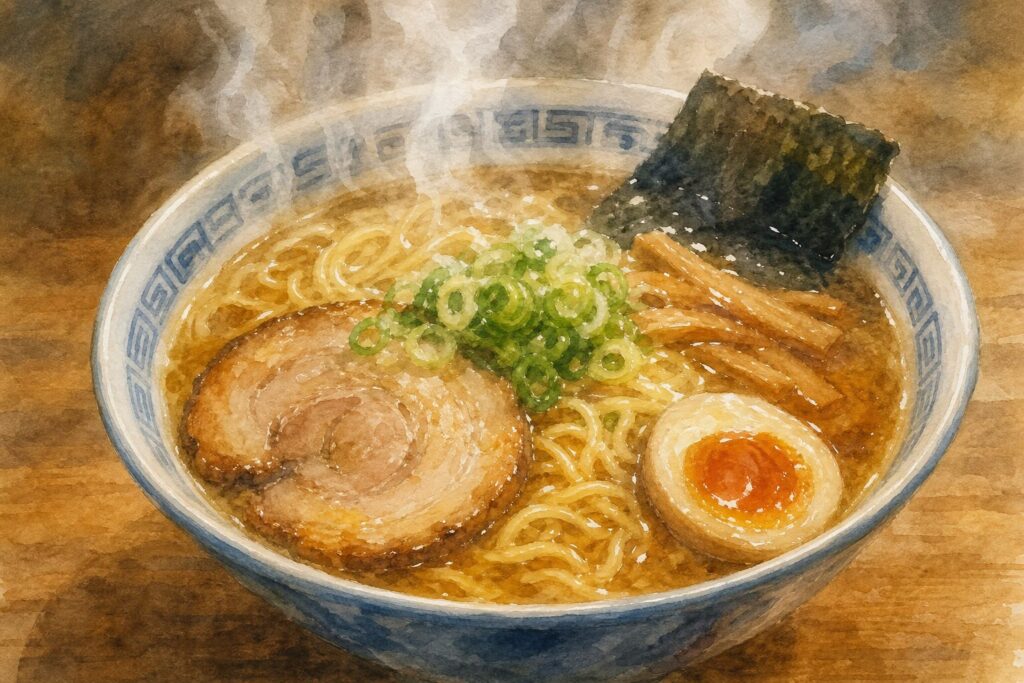 らぁめん鰹の本気 愛子店をイメージした魚介系ラーメン画像