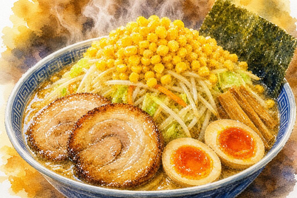 ニラなんばんらーめんこうしゅう 愛子本店をイメージしたラーメン画像