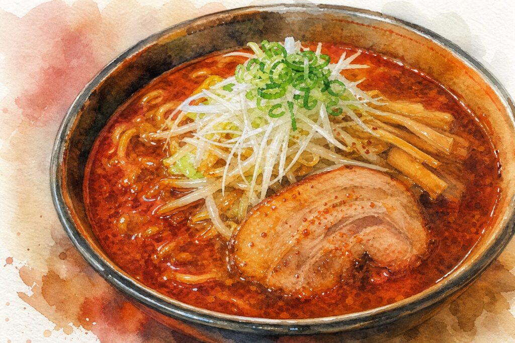 鬼がらし 栗生店をイメージした辛味噌ラーメン画像