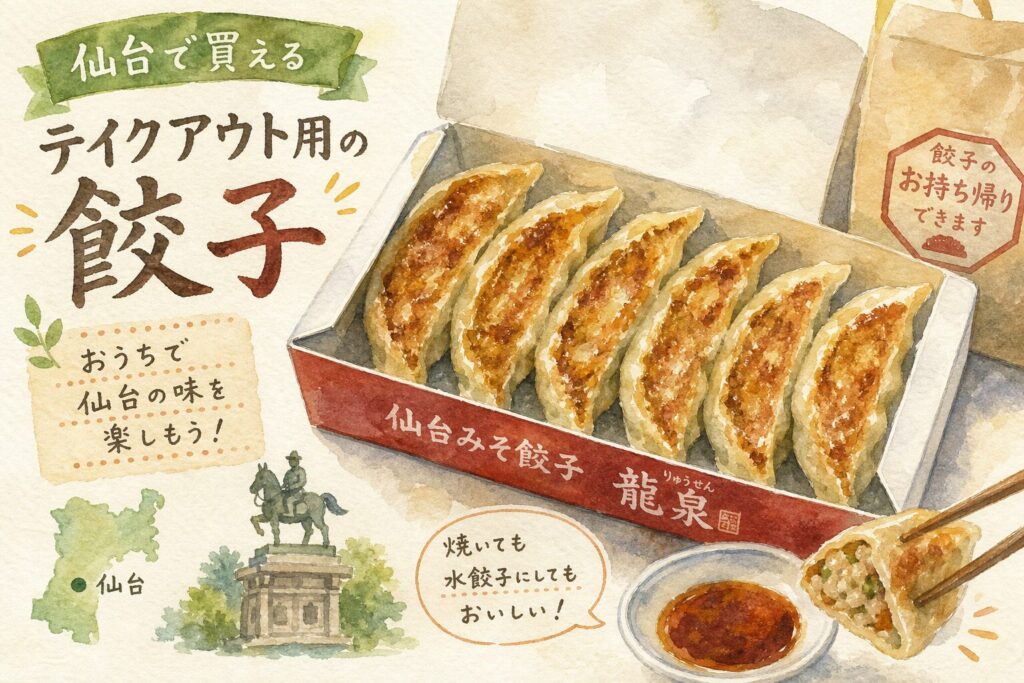 仙台の餃子をテイクアウトするイメージ