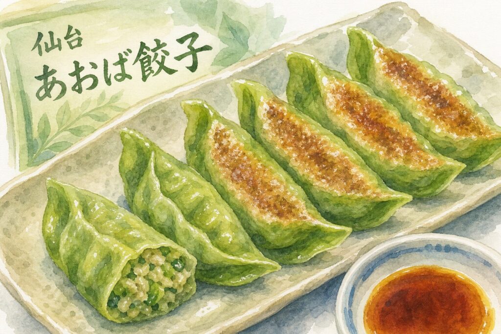自宅で仙台の餃子を焼いて楽しむイメージ