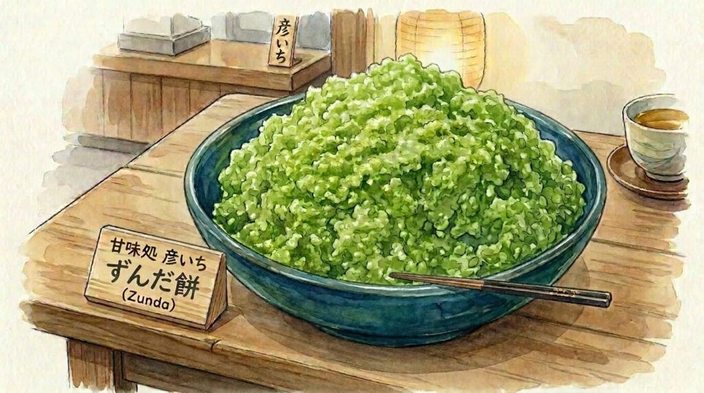 甘味処 彦いちの甘味メニューを紹介するイメージ
