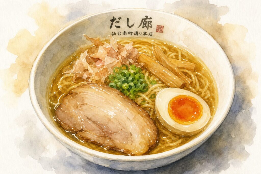 だしを生かした仙台ラーメンのイメージ
