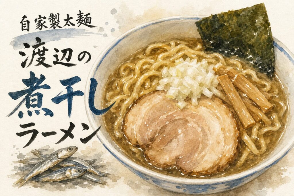 煮干し系ラーメンと太麺のイメージ