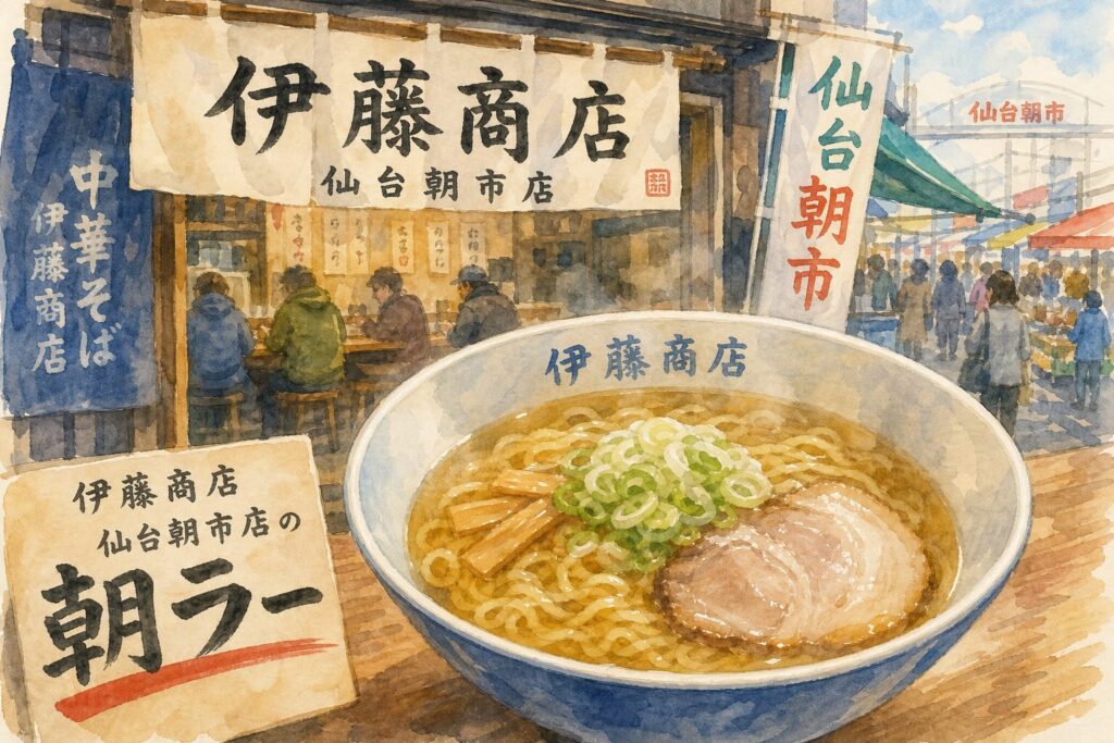 朝ラー向けのあっさりラーメンのイメージ