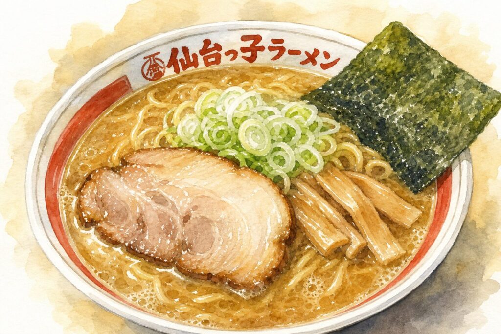 豚骨醤油ラーメンのイメージ