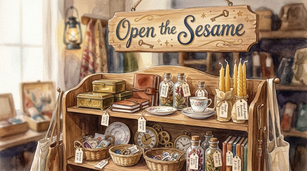Open the Sesameでヴィンテージ家具や雑貨を探すイメージ