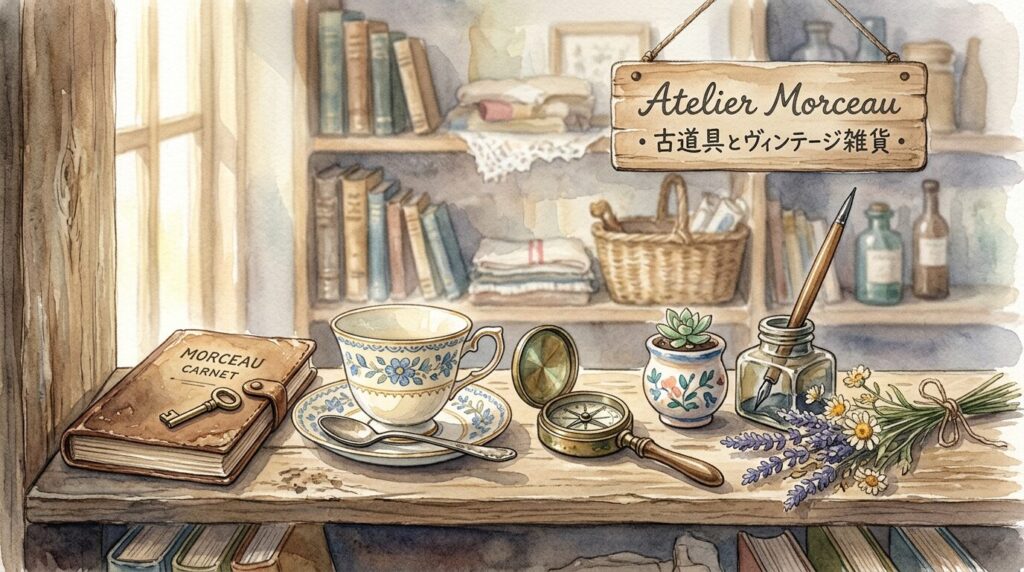 atelier Morceauで古道具や欧州アンティークを探すイメージ