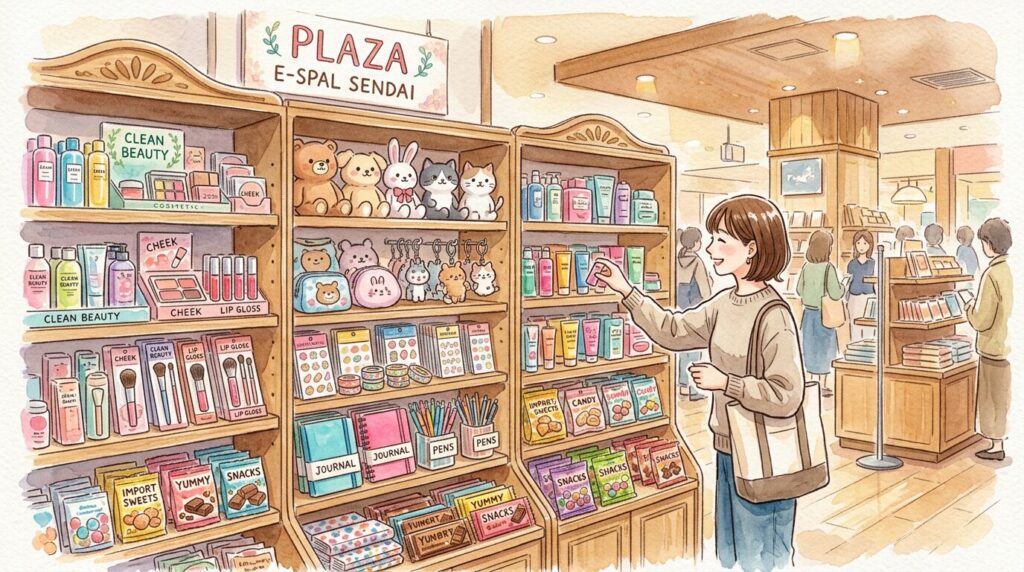 PLAZA エスパル仙台店でプチギフトを探すイメージ