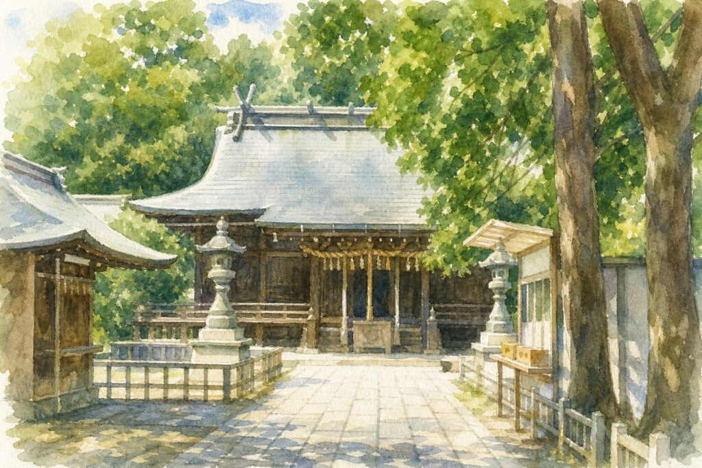 北仙台駅から歩いて行ける青葉神社の境内