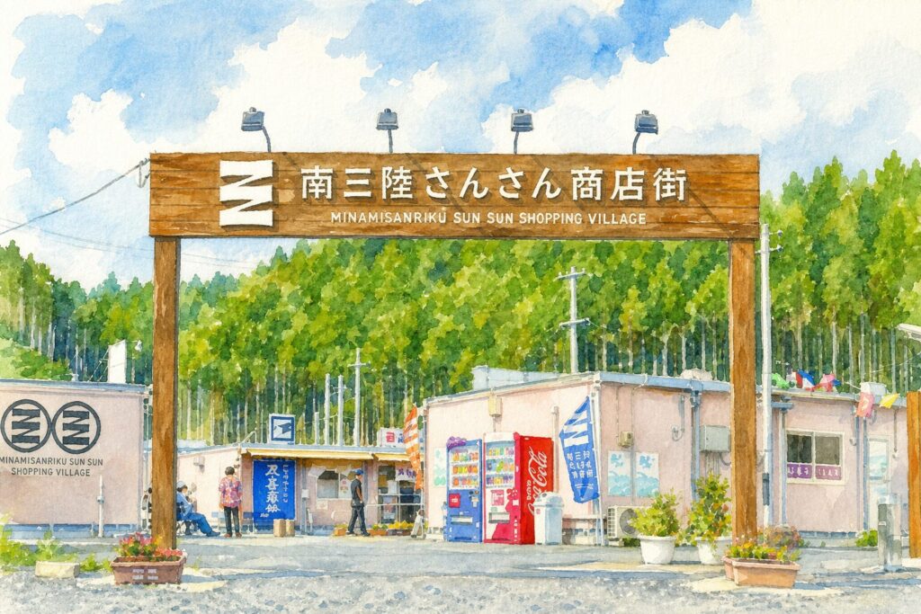 南三陸さんさん商店街の外観