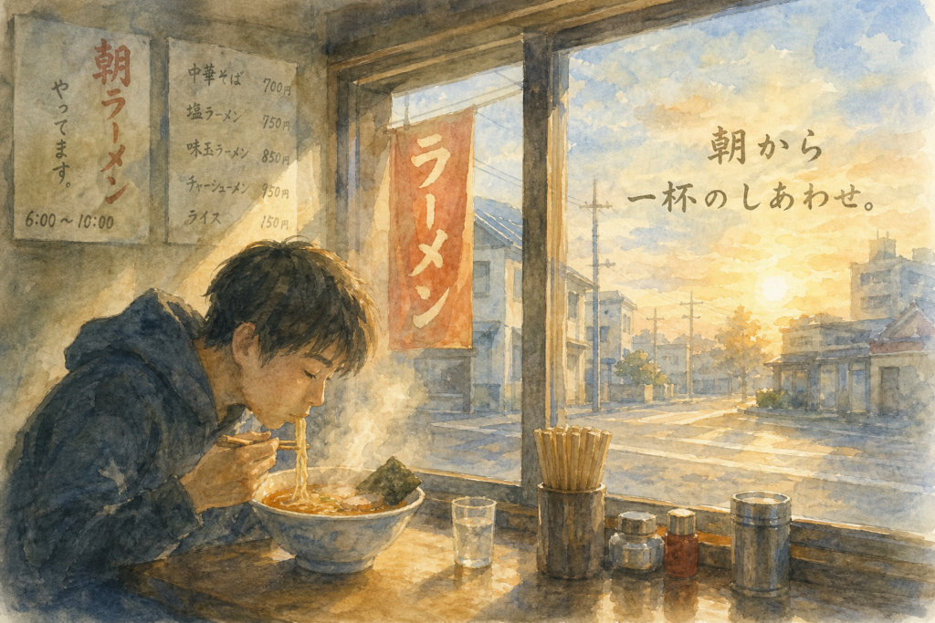 仙台で楽しめる朝ラーメン