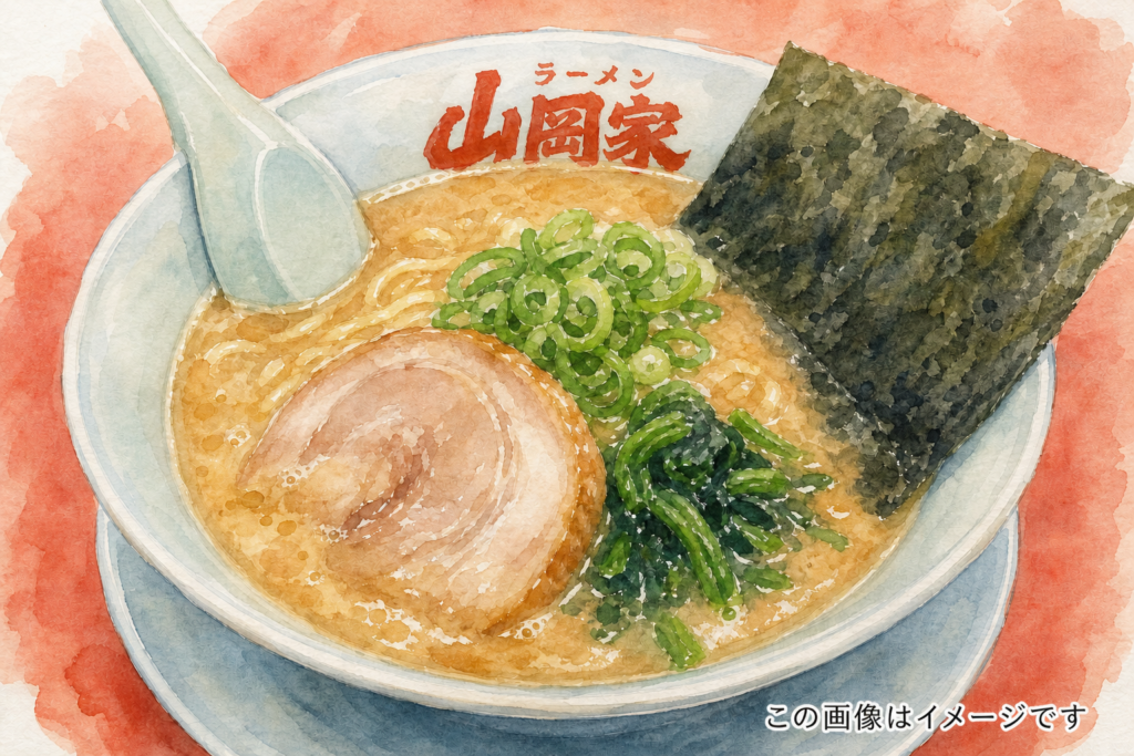 ラーメン山岡家 定禅寺通店の朝ラーメン