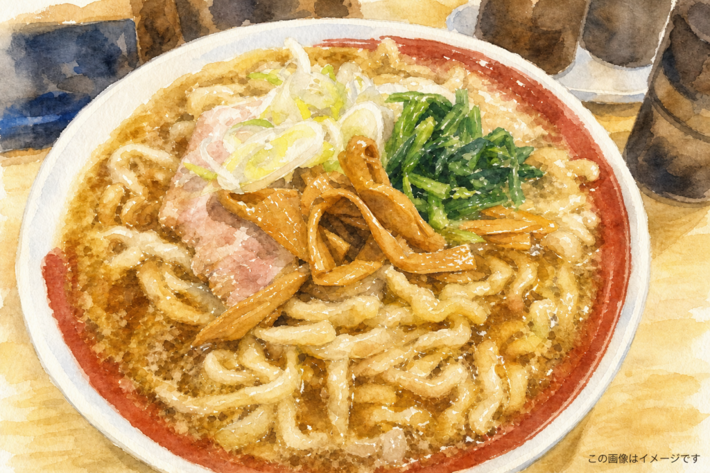 OMOUMA麺堂の朝ラーメン