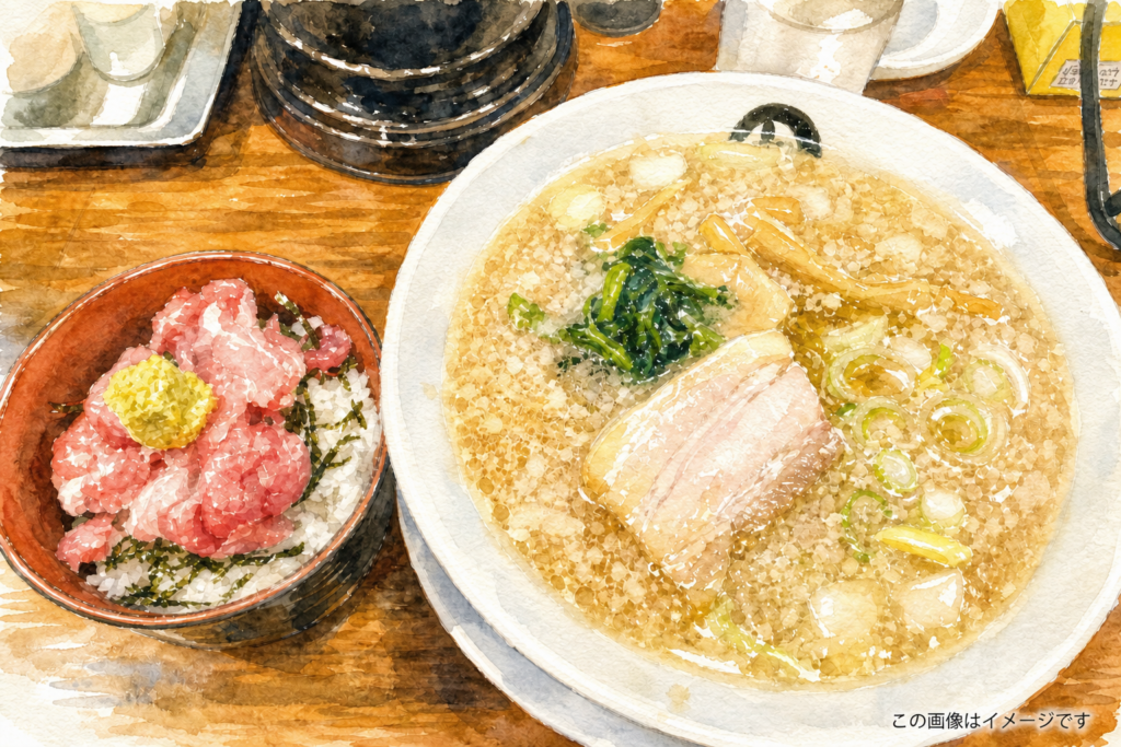 伊藤商店 仙台朝市店の朝ラーメン