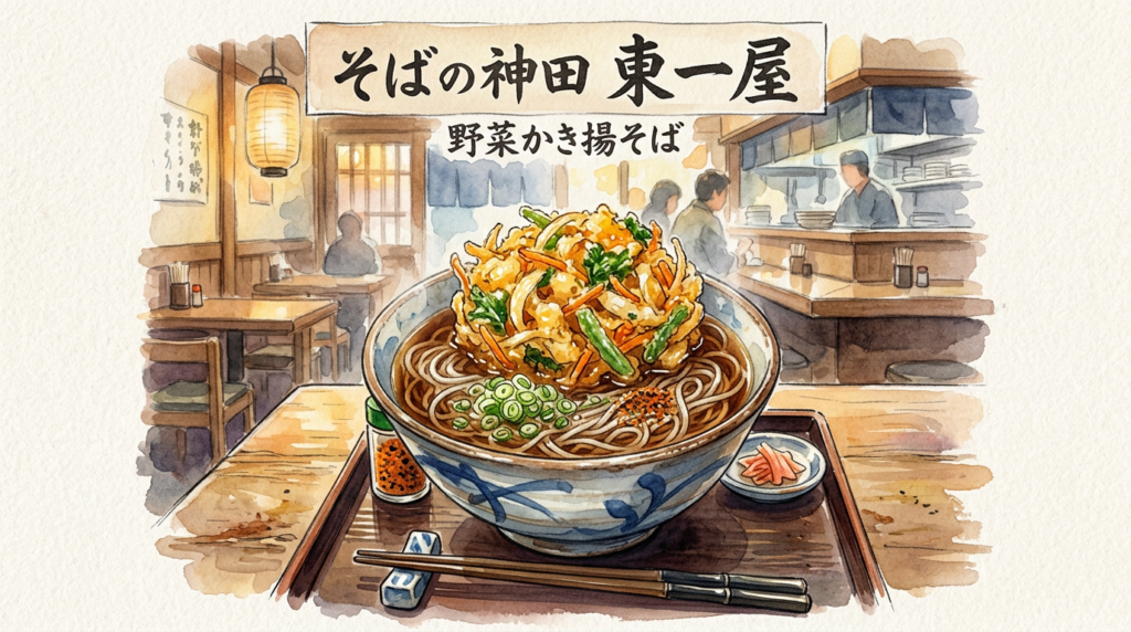 仙台駅西口で500円前後のそばランチを楽しむイメージ