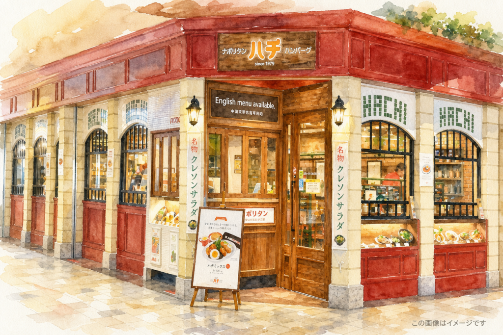 HACHI仙台本店のナポリタンのイメージ