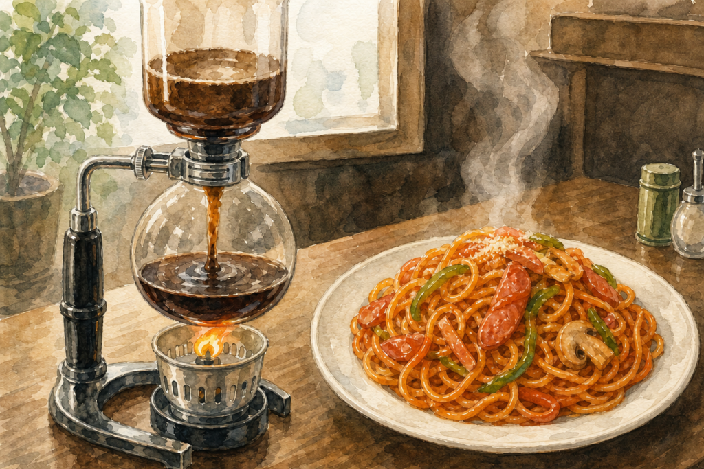 エビアン東一店の太麺ナポリタンのイメージ
