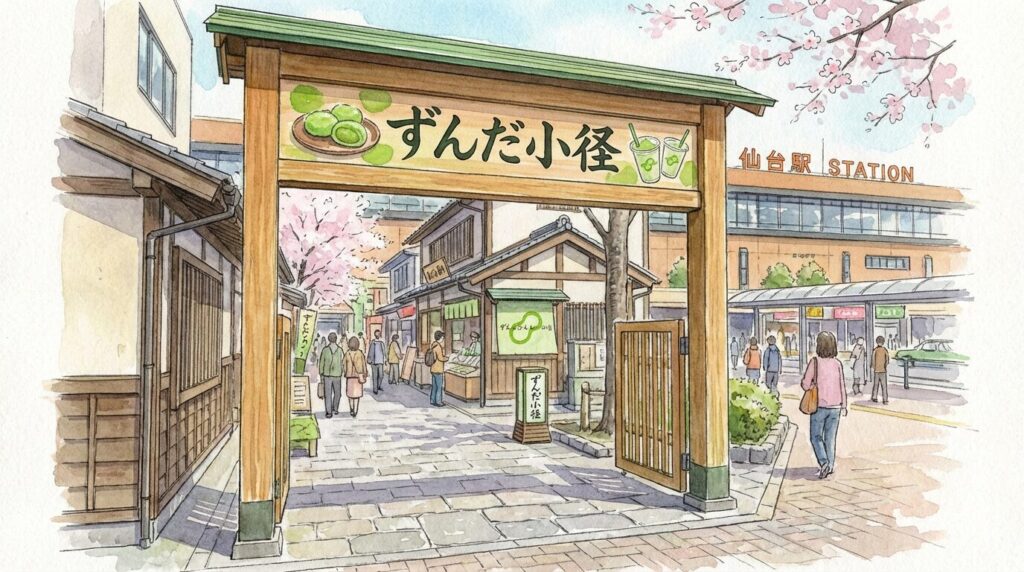 仙台駅で買えるずんだスイーツ選びのイメージ