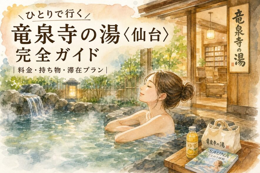 ひとりで行く竜泉寺の湯〈仙台〉完全ガイド｜料金・持ち物・滞在プラン