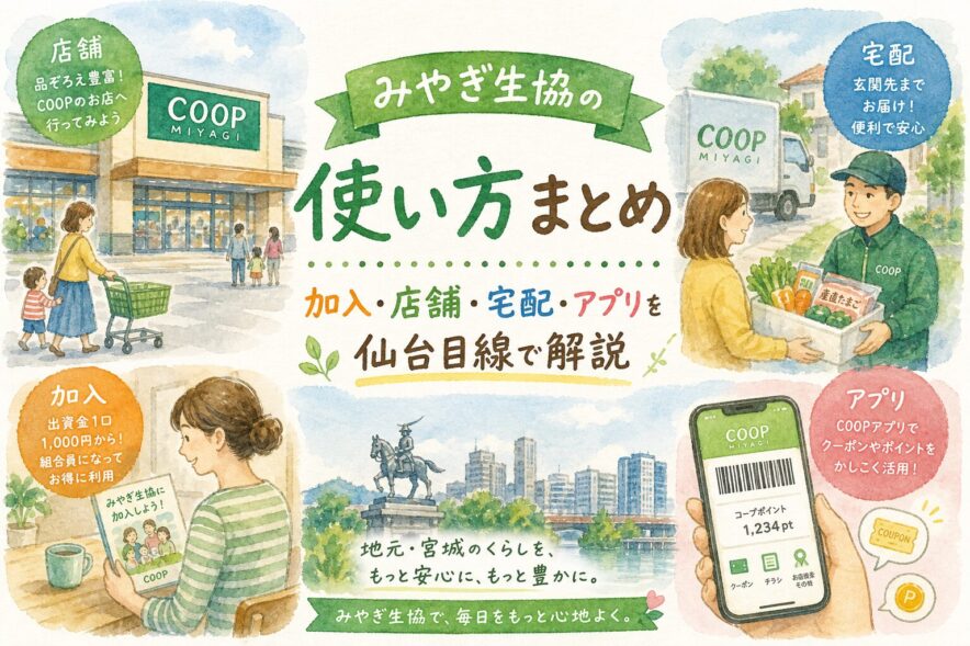 みやぎ生協の使い方まとめ｜加入・店舗・宅配・アプリを仙台目線で解説