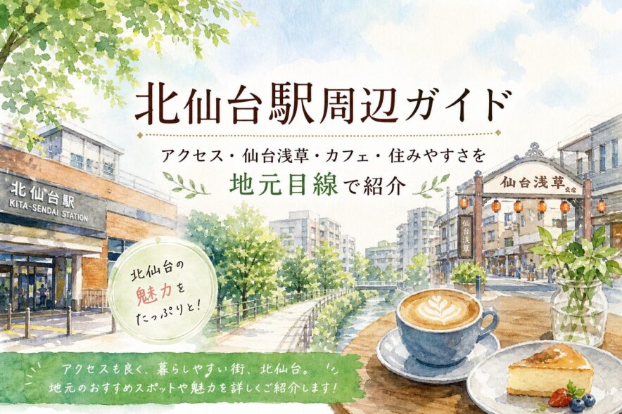 北仙台駅周辺ガイド｜アクセス・仙台浅草・カフェ・住みやすさを地元目線で紹介