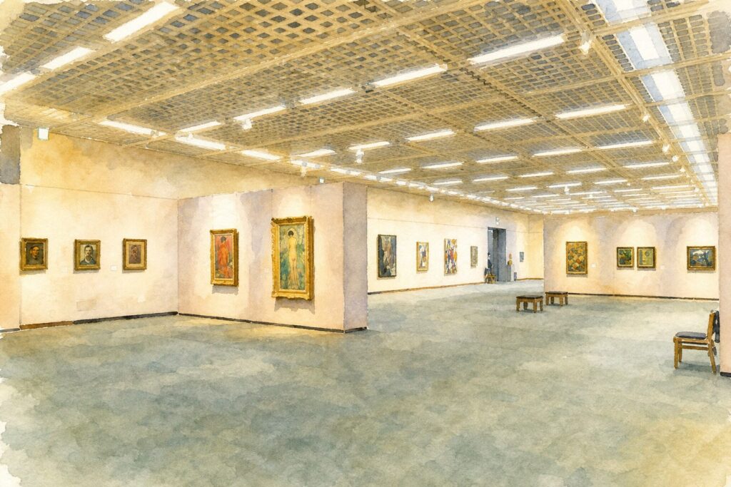 宮城県美術館の展示室イメージ