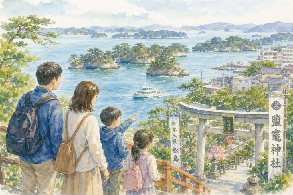 松島・塩竈方面の観光イベントを楽しむイメージ