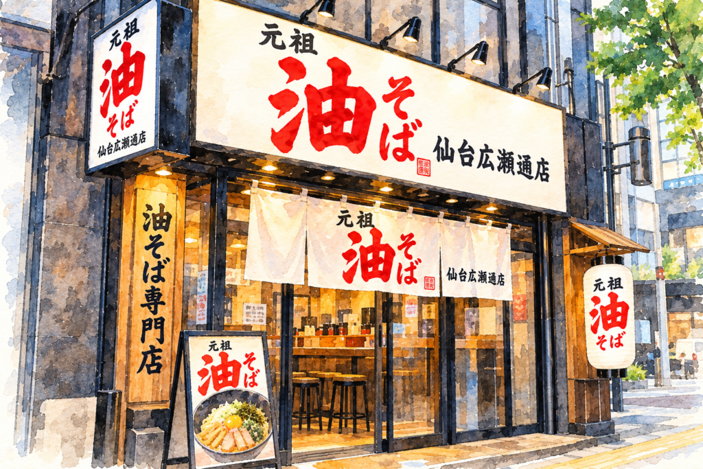 元祖油堂 油そば 仙台広瀬通店の油そばイメージ